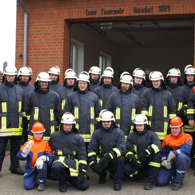 Bild vergrößern: Gruppenbild der Feuerwehr Horsdorf
